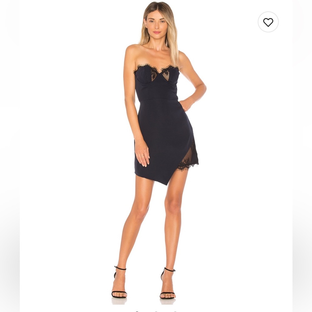NBD Black Strapless Dress